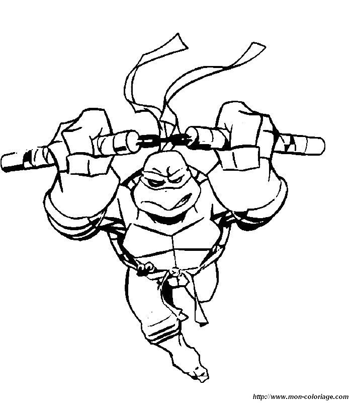 imagen colorear tortugas ninja