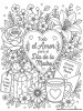 Un coloreado floral lleno de amor para mama
