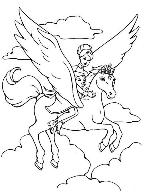 imagen con pegasus en el cielo
