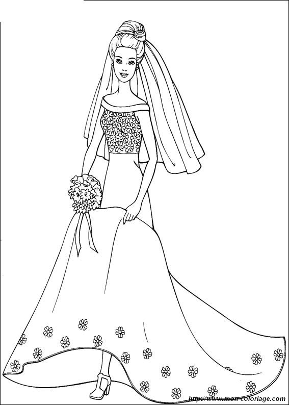 imagen vestido de novia barbie