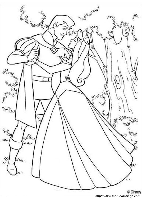 imagen princesa aurora y principe bailando