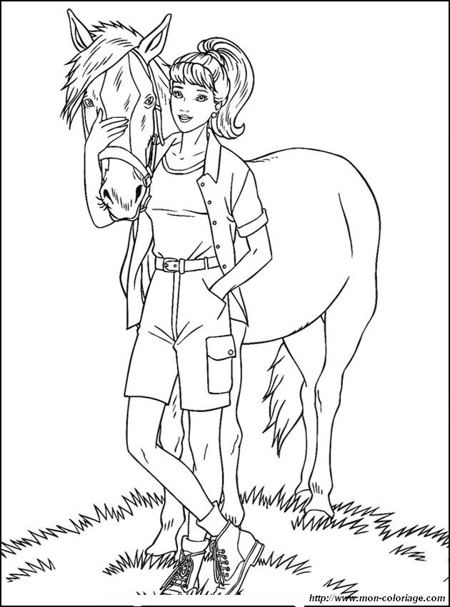 imagen barbie y su caballo