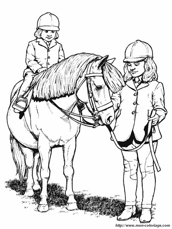 imagen ninos con un caballo