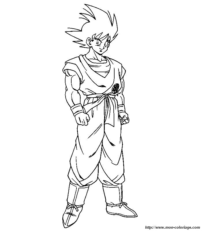 imagen colorear dbz