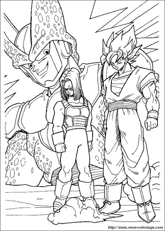 imagen goku con trunks y cell
