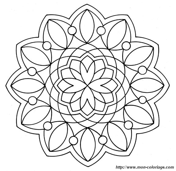 imagen colorear mandalas