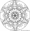 mandala con hermosas flores