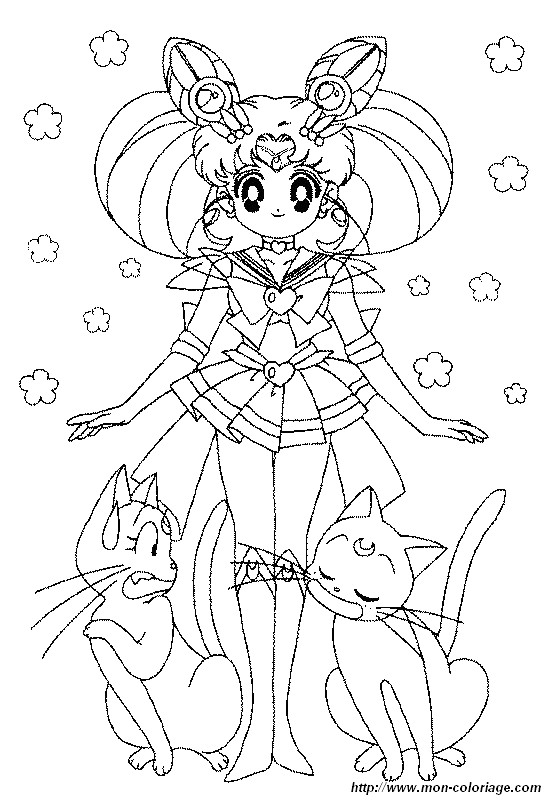 imagen sailor moon gatos