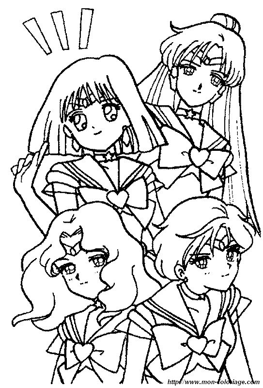 imagen cuatro heroinas sailor moon