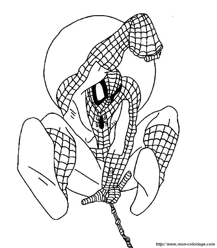 imagen colorear spiderman